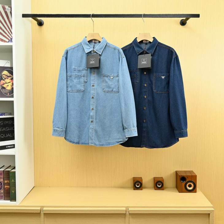 Picture of Prada Shirt Long _SKUPradaM-4XLfxtx8327045